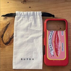 Burga Red Sardinhas Phone Case (iPhone 17 Pro Max)